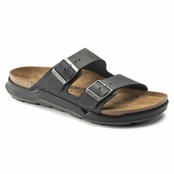 Birkenstock Rugged Oiled Læder Arizona Herre Sort | DK 235SGL